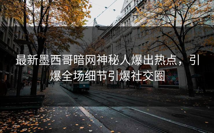 最新墨西哥暗网神秘人爆出热点，引爆全场细节引爆社交圈